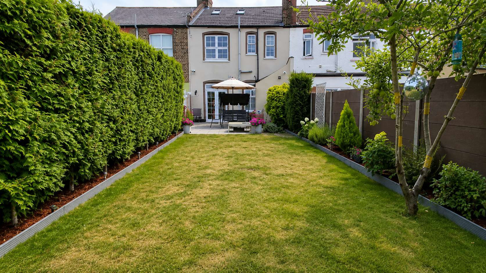 Rear garden looking towards Fieldview House